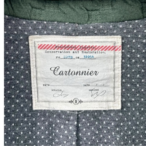 Cartonnier at Anthropologie Green Extended Houndstooth Textured Knit Blazer US M - Picture 9 of 9